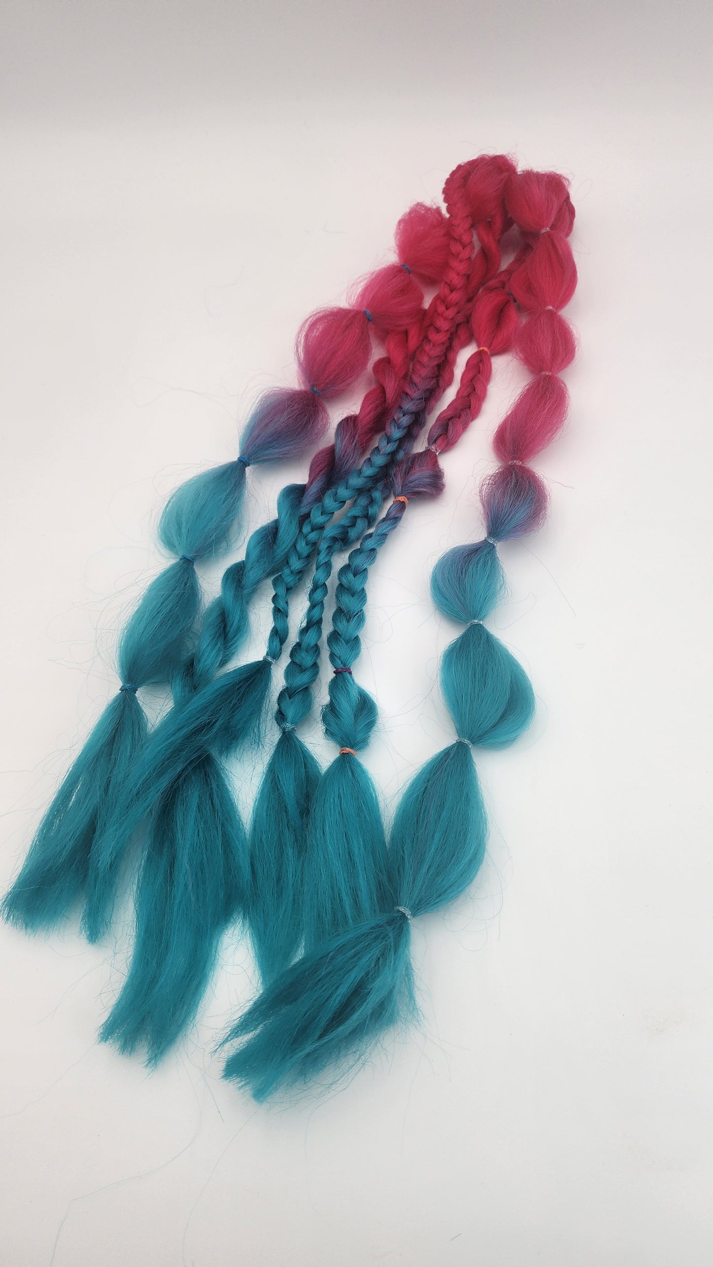 Pink and Blue Reusable Hair Piece