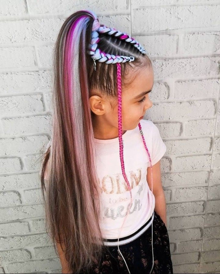 (1) Ponytail (2) Dutch